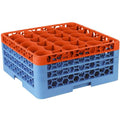 Orange Color Coded Glass Rack with 3 Extenders H200489