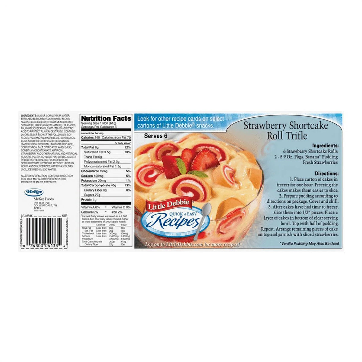 Strawberry Shortcake Rolls X89543