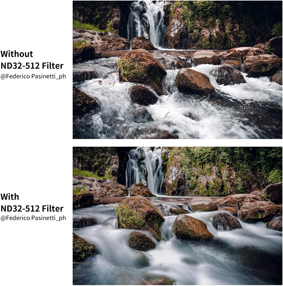 82mm Variable ND Filter ND32-ND512 Neutral Density Lens Filter with Multi-Layer Coatings O5085
