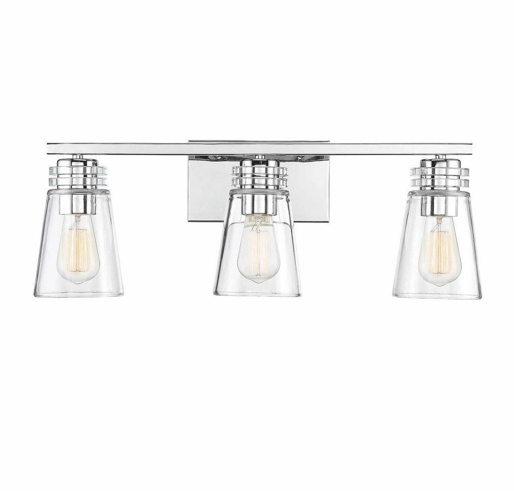 3 Light Noble Brass Bath Bar E8797