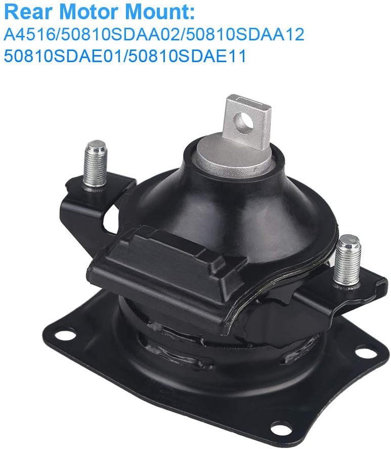 6Pcs Engine Motor Mount Transmission Mount for Honda Accord 2.4L 2003-2007 R4849