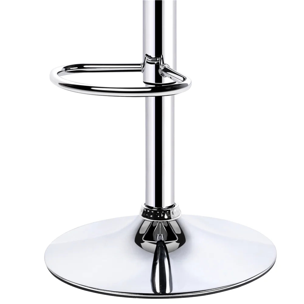 White PU Leather Swivel Bar Stool, Set of 2 Z8923