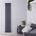 Anthracite Vertical Hot Water Radiator X598