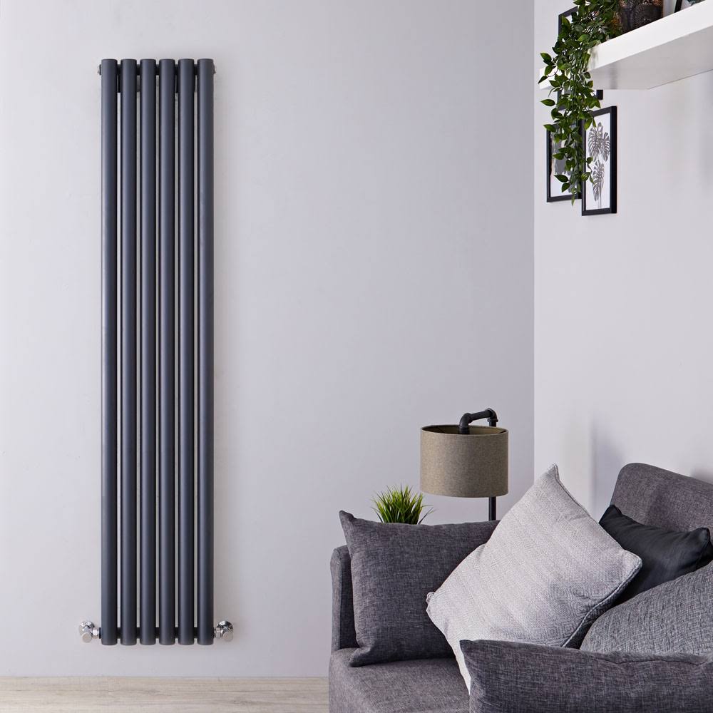Anthracite Vertical Hot Water Radiator X598