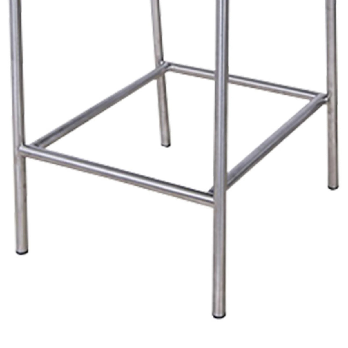 Gray Steel Black Outdoor Counter Height Stool R647545