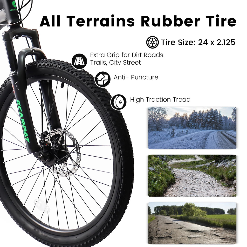 24 inch 21 Speeds High-Carbon Steel Frame Mountain Bike J80728