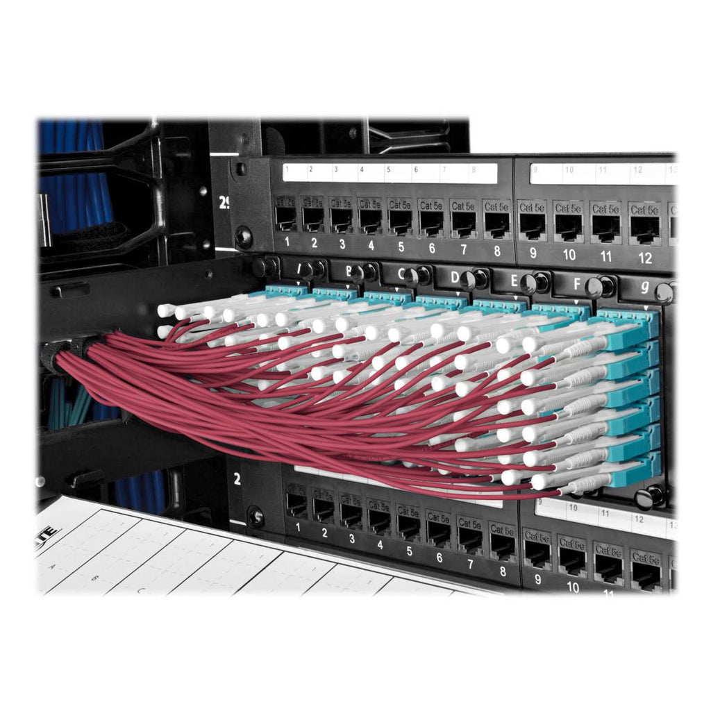 OM4 Fiber Optic Patch Cable 3.3 ft Magenta J515