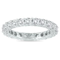 14K White Gold Diamond Eternity Band J4742