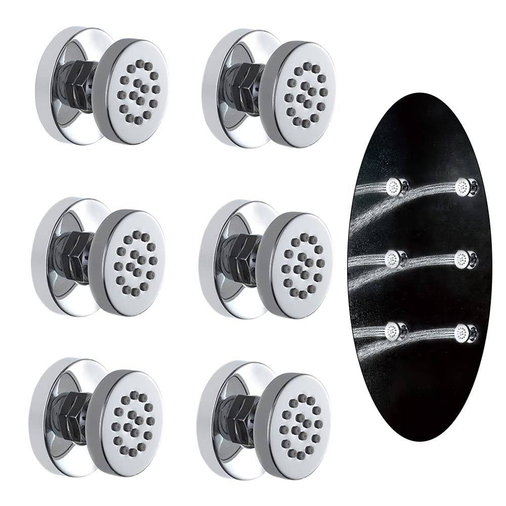 6Pieces Brass Round Body Sprays for Concealed Shower O92678