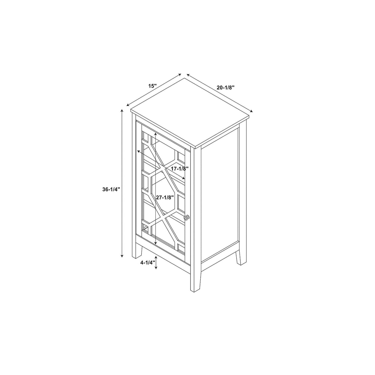 Gray Small Cabinet V7176