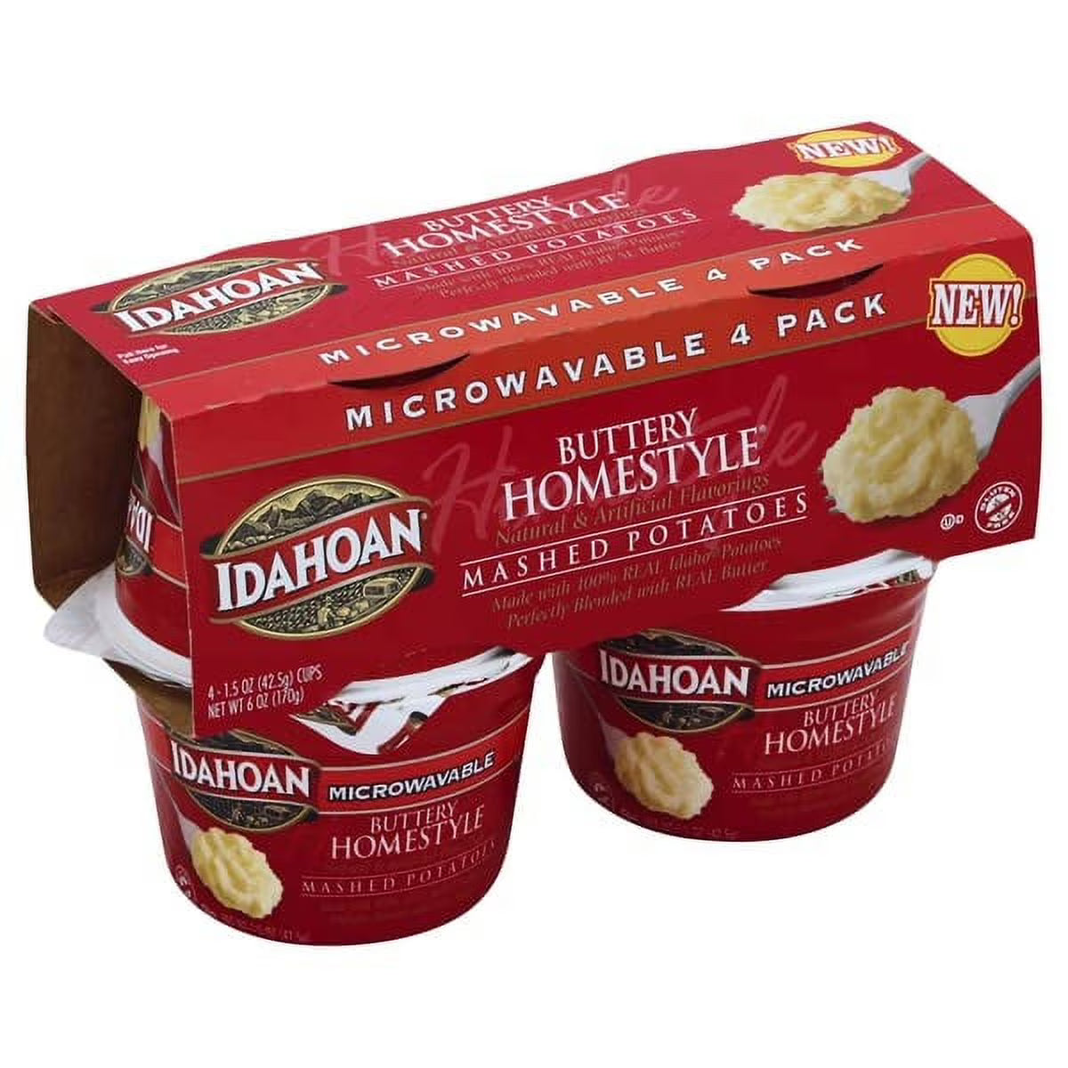 Buttery Homestyle Microwavable Mashed Potato Cups (Pack of 12) D907