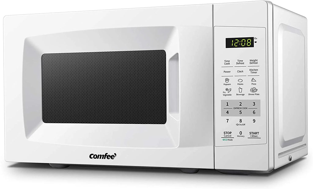 0.7 Cu Ft 700W Pearl White Countertop Microwave Oven S680652