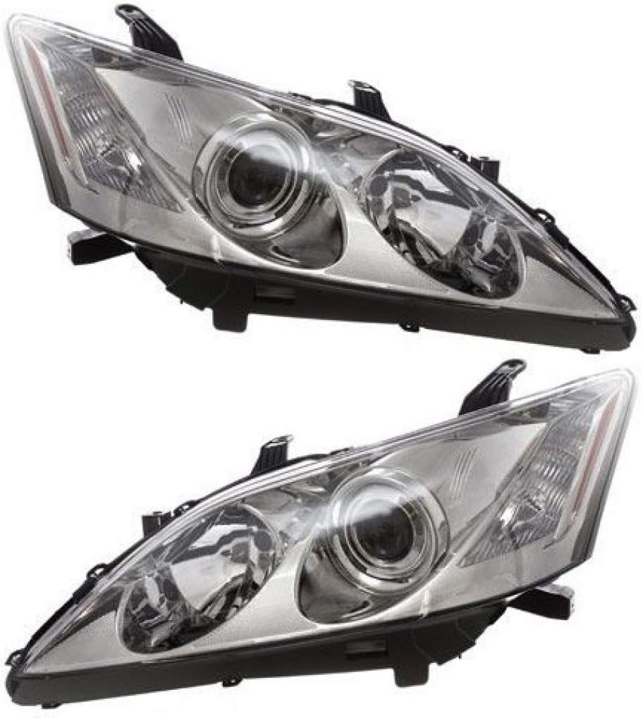 Halogen Headlight Assembly Pair for Lexus ES350 2007 2008 2009 Q544