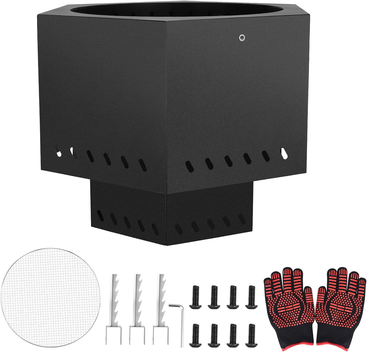 Portable 21'' Smokeless Wood Burning Fire Pit Y86895