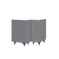 Corner Base Cabinet with Lazy Susan Turn Table Accessory in Gray G1611