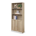 Gray Bookcase with Doors I2049