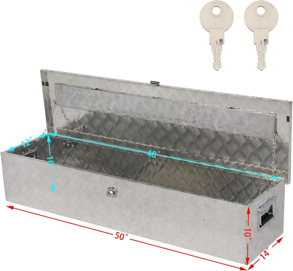 Aluminum Truck Bed Tool Box with Lock M3503