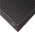 Rubber Entrance Mat, Black, 3Ft. x 5Ft. E80094