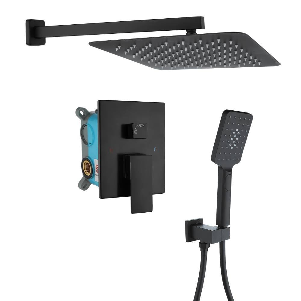 Matte Black Built-in Shower System D71970