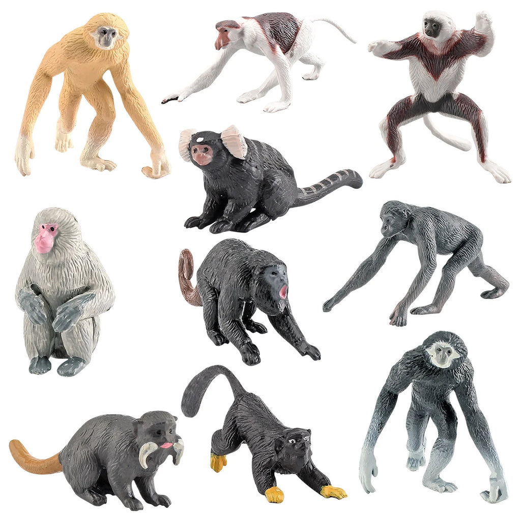 10PCS Simulation Zoo Animal Ornament Model T90846