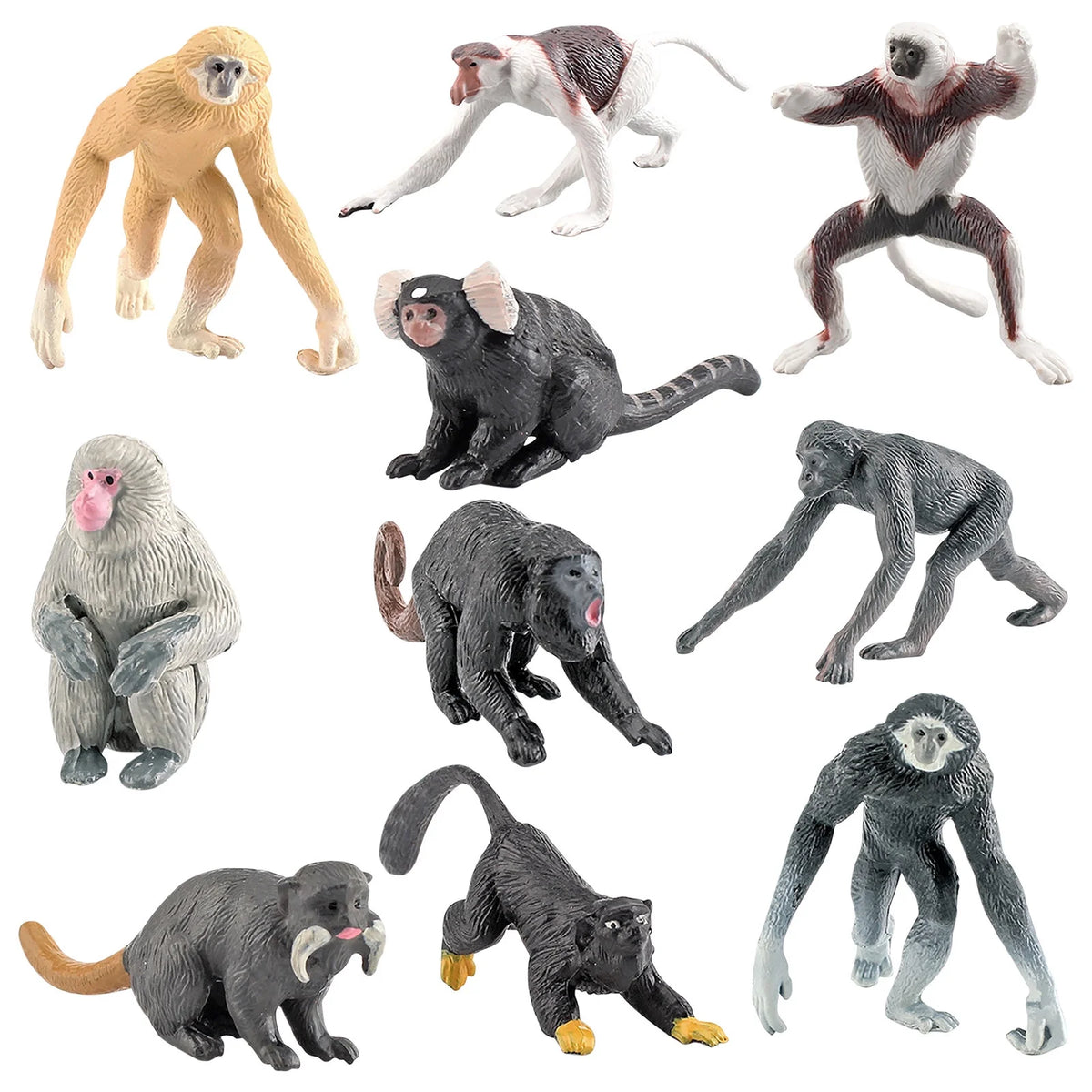 10PCS Simulation Zoo Animal Ornament Model T90846