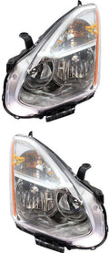 For Nissan Rogue Headlight 2009 2010 Pair Halogen X9704