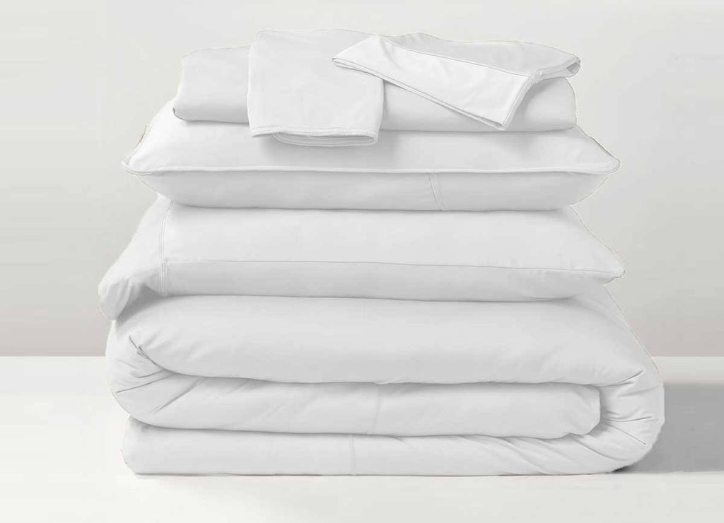 Bright White King/California King Polyester Bedding Set T67952