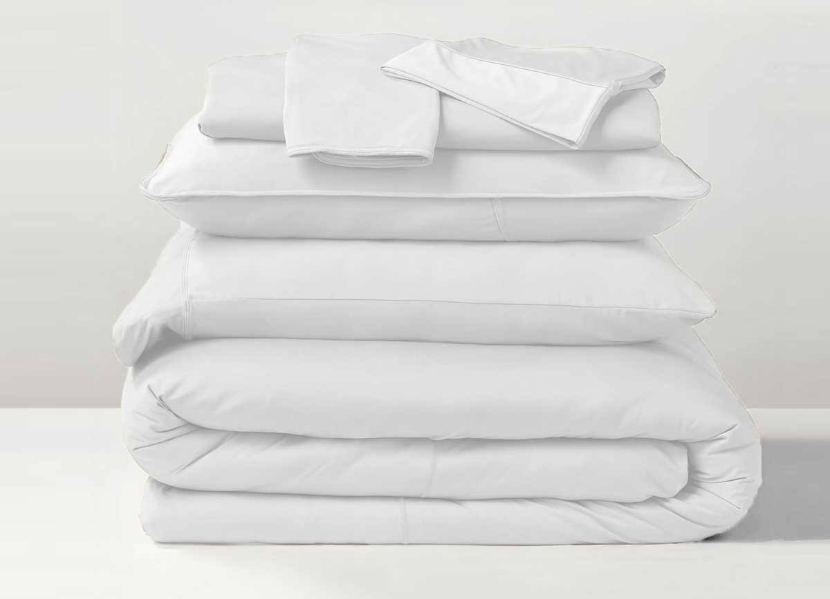 Bright White King/California King Polyester Bedding Set T67952