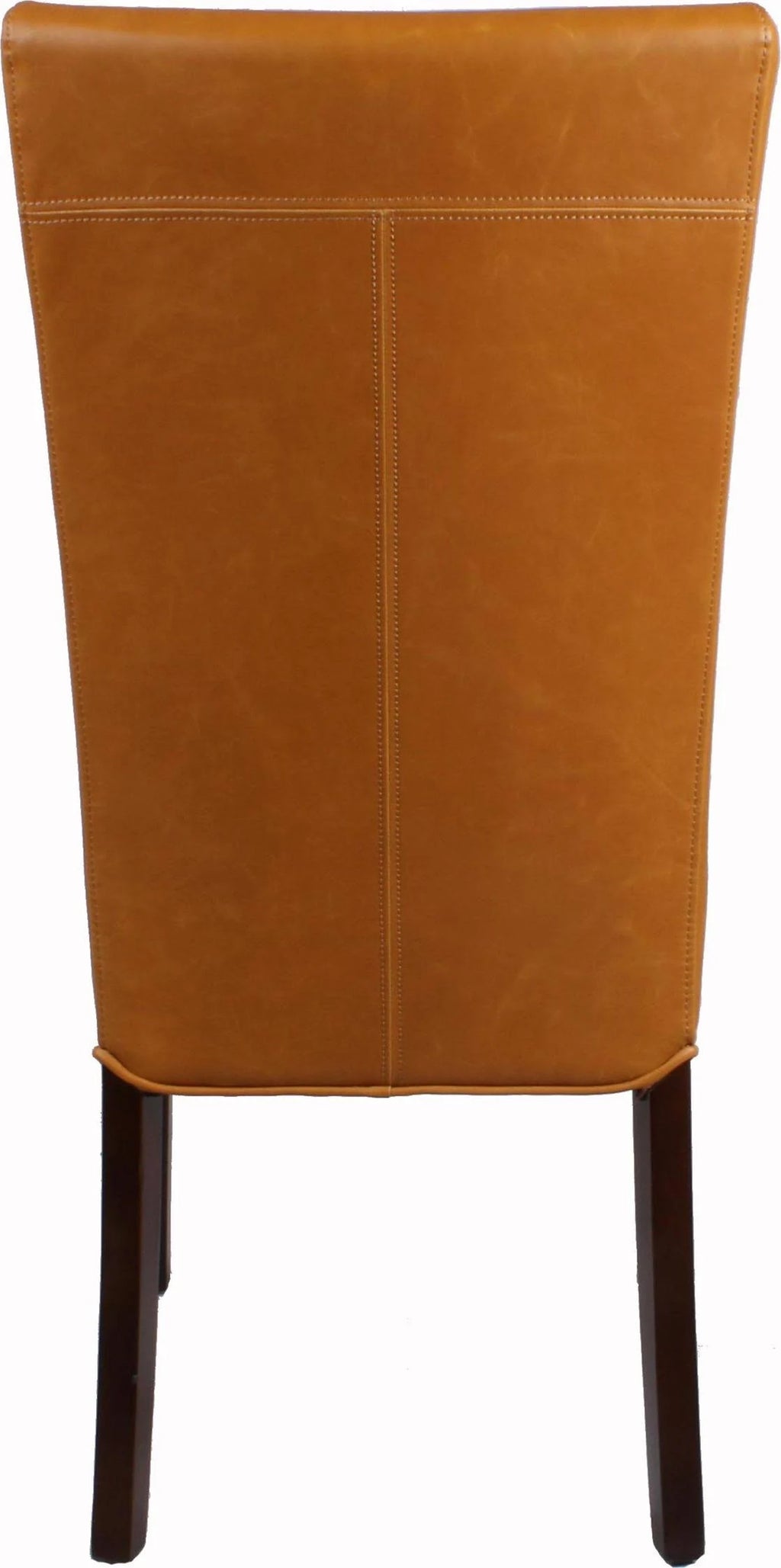 Bonded Leather Chair, Set of 2, Caramel C71477