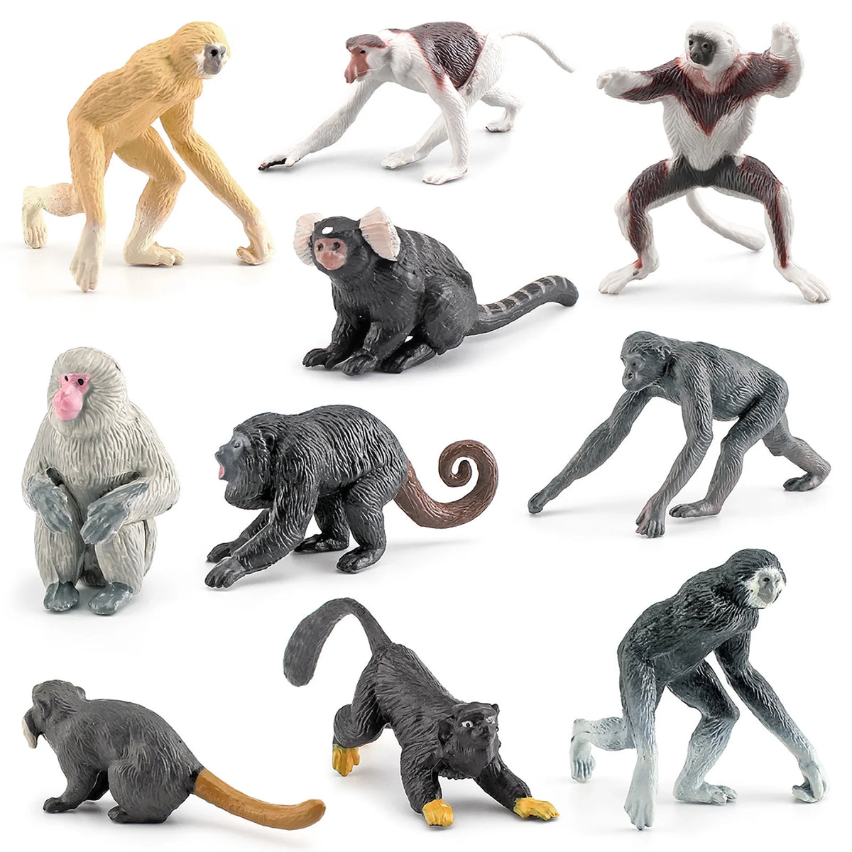 10PCS Simulation Zoo Animal Ornament Model T90846