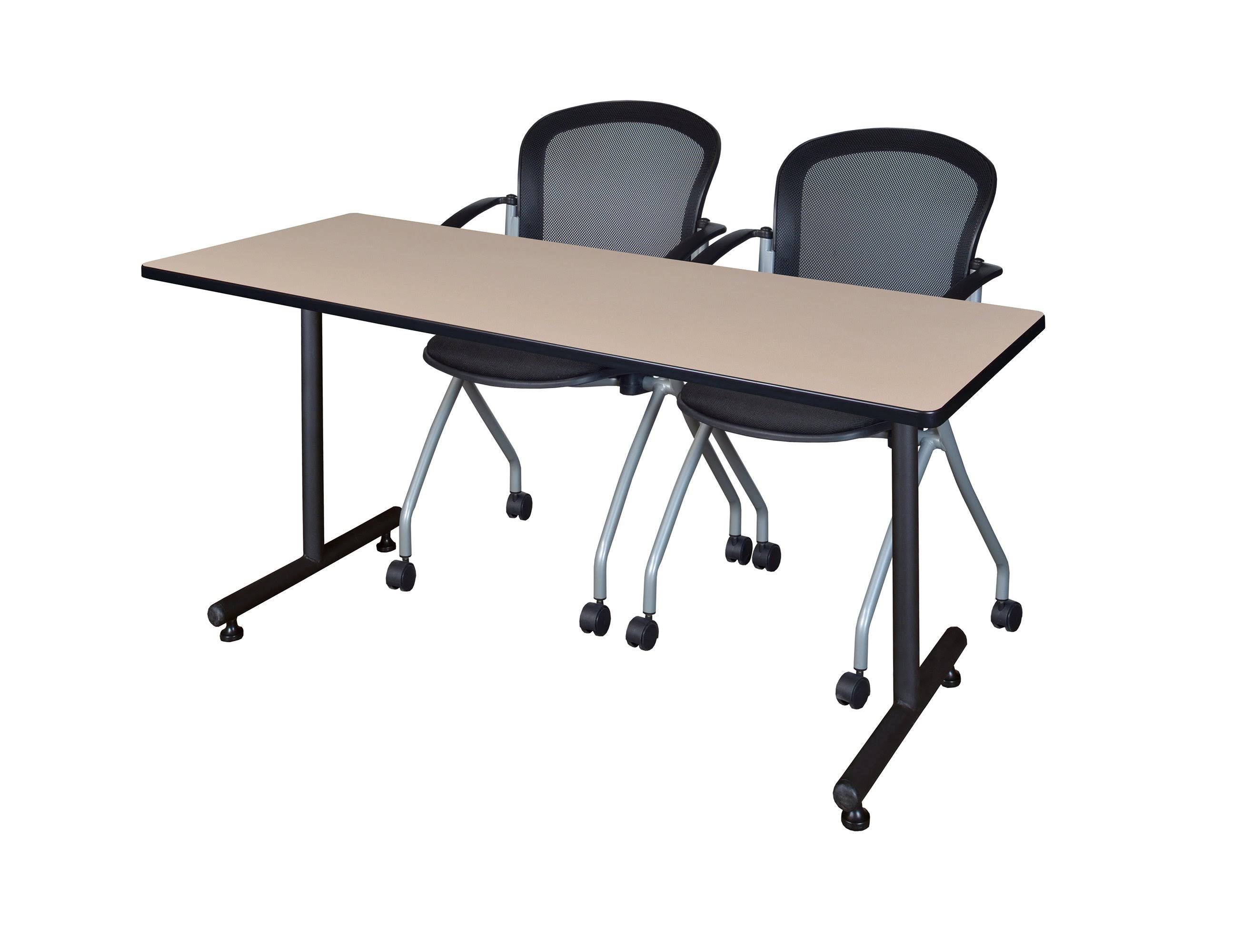 Beige Training Table and 2 Nesting Chairs G22962