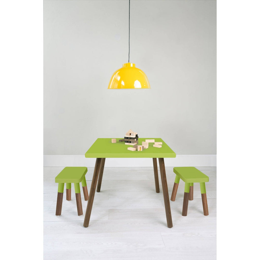 Orange/Walnut Wood Kids Chairs (Set of 2) S67289
