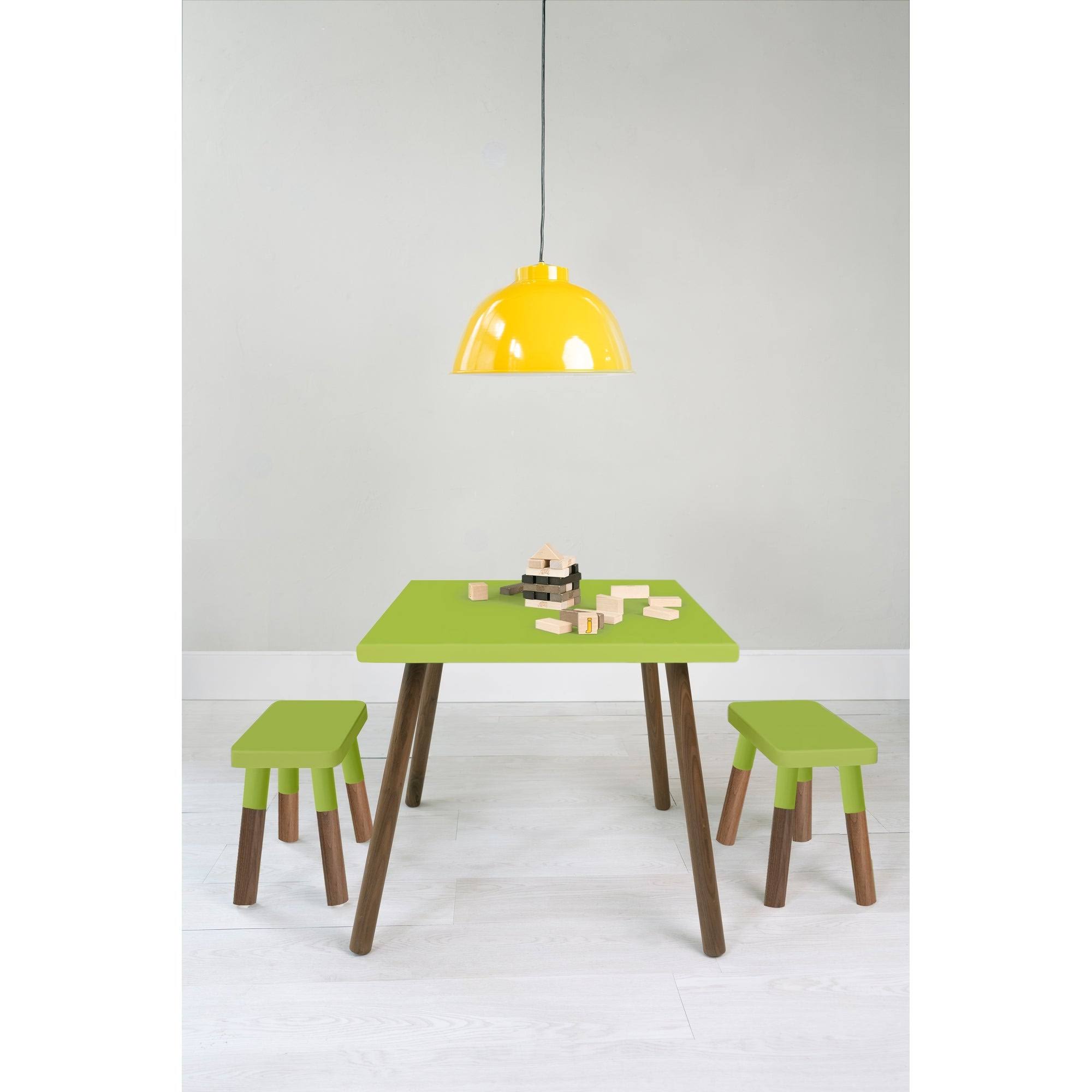 Orange/Walnut Wood Kids Chairs (Set of 2) S67289