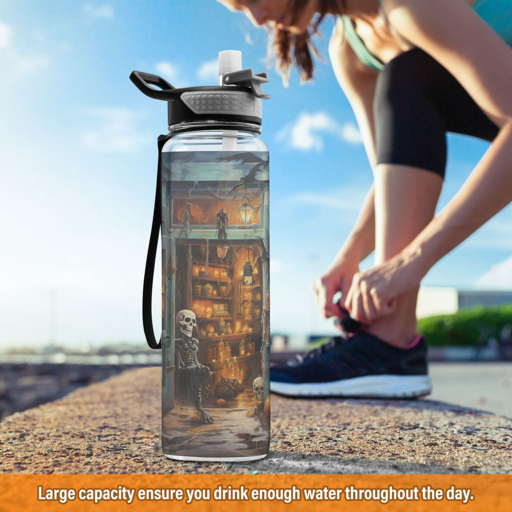 32oz Tritan Leakproof Clear Sports Water Bottle E2821