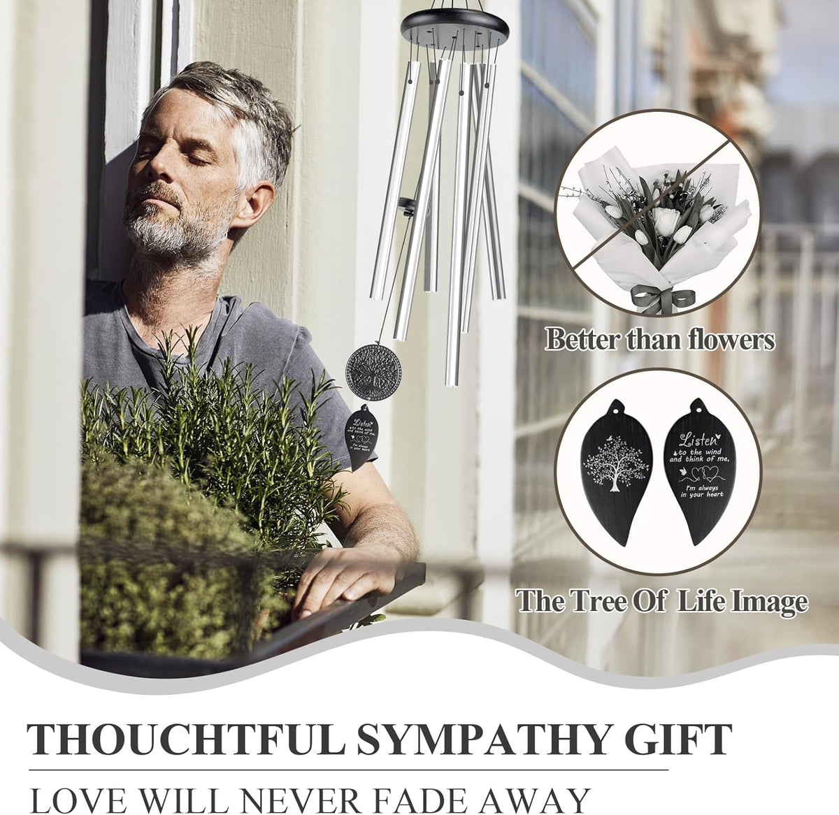 Deep Tone Memorial Wind Chimes M506