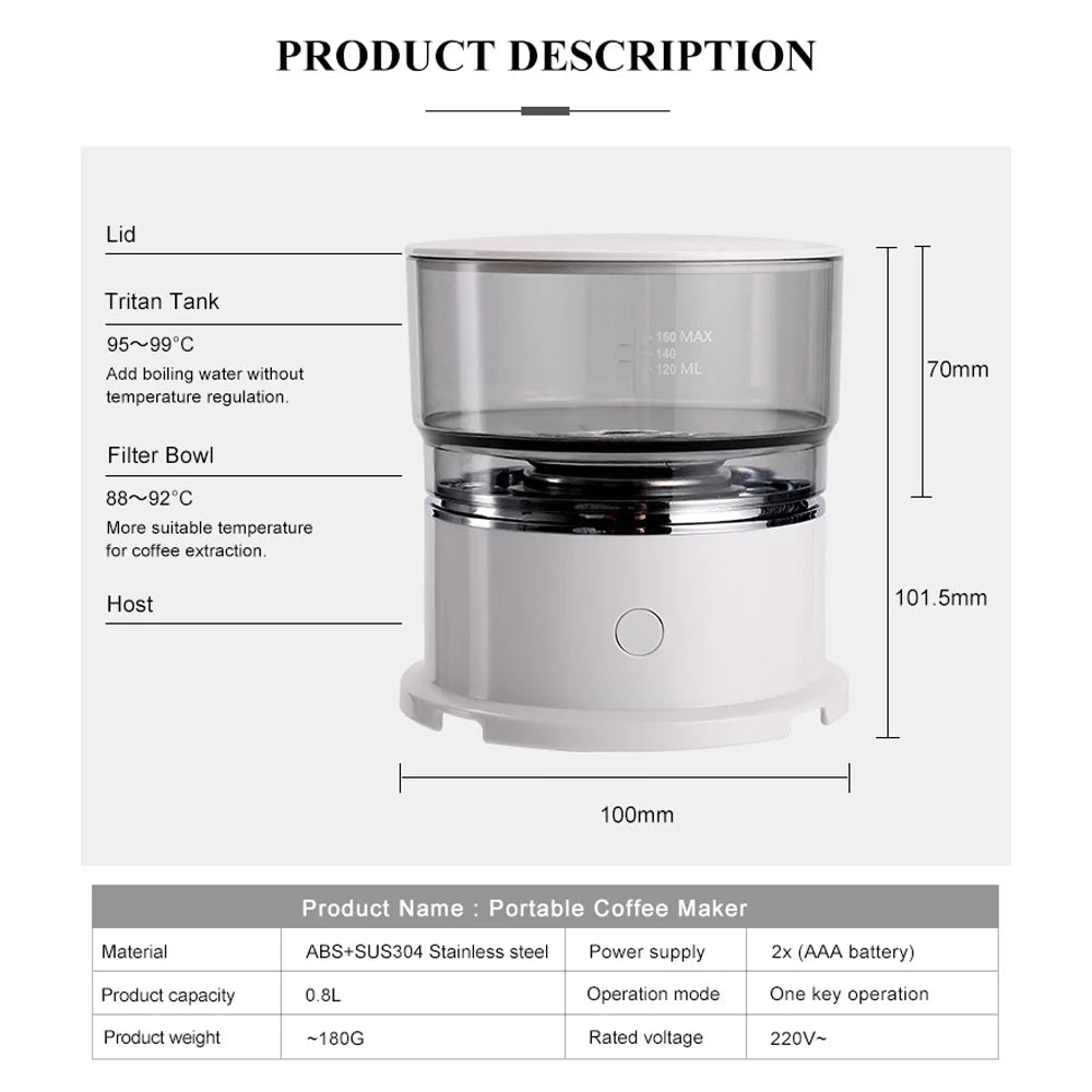 Portable Drip Coffee Maker O481