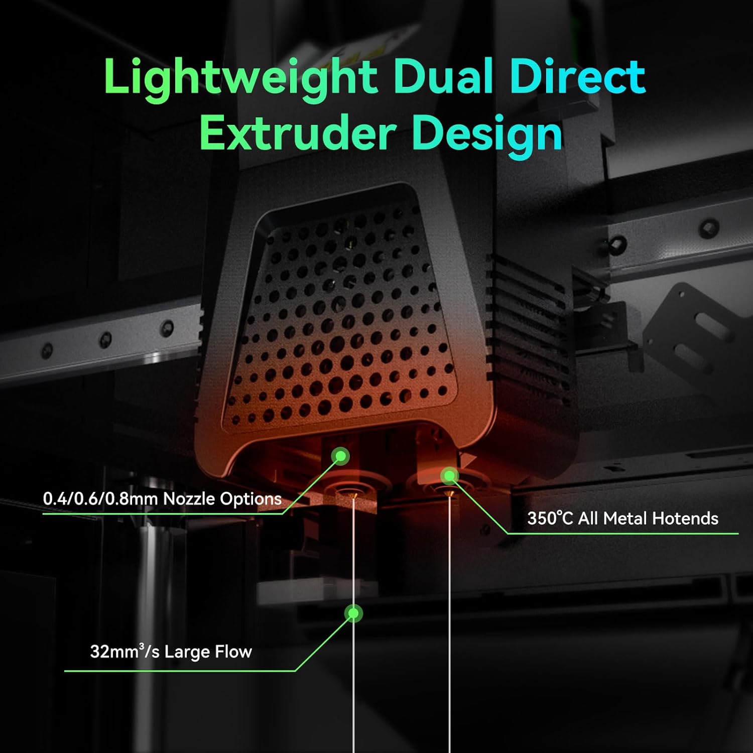 Dual Extruder 3D Printer with 330 * 330 * 600mm Print Size X654