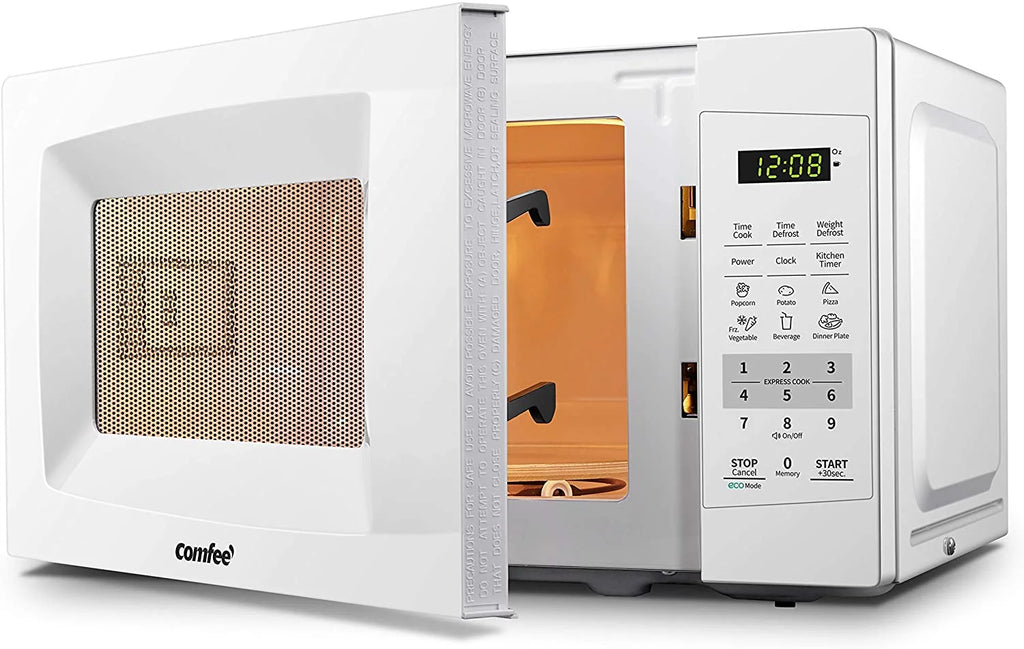 0.7 Cu Ft 700W Pearl White Countertop Microwave Oven S680652
