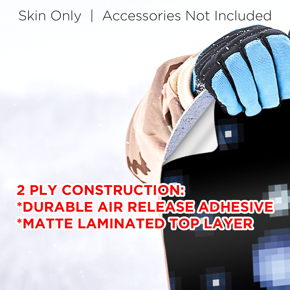 8 bit Solar System Planets Snowboard Wrap Sticker Skin Cover F9912