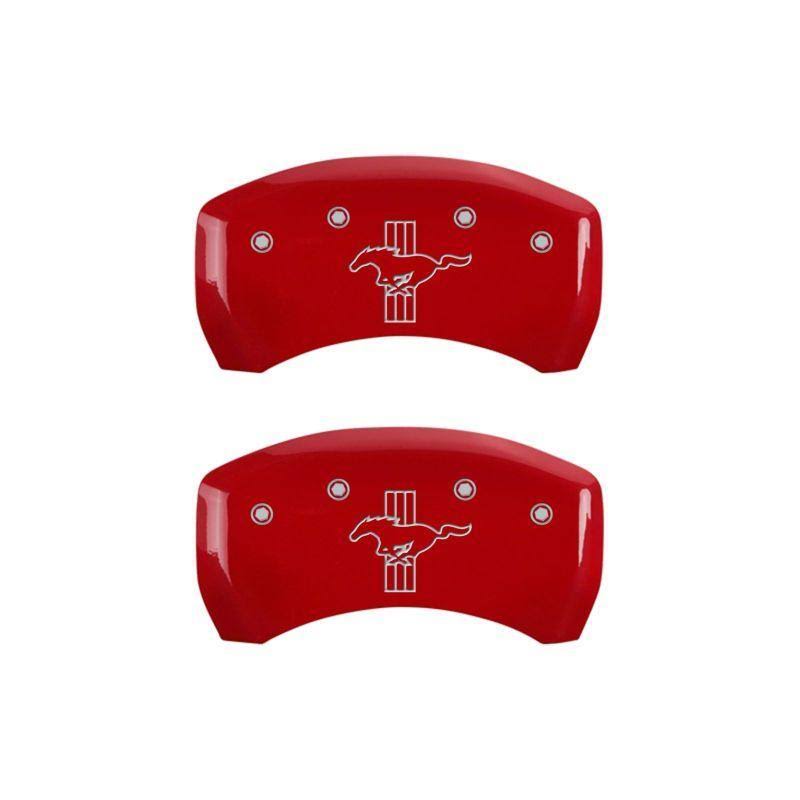 Rear Set 2 Caliper Covers Black Yellow Finish D733