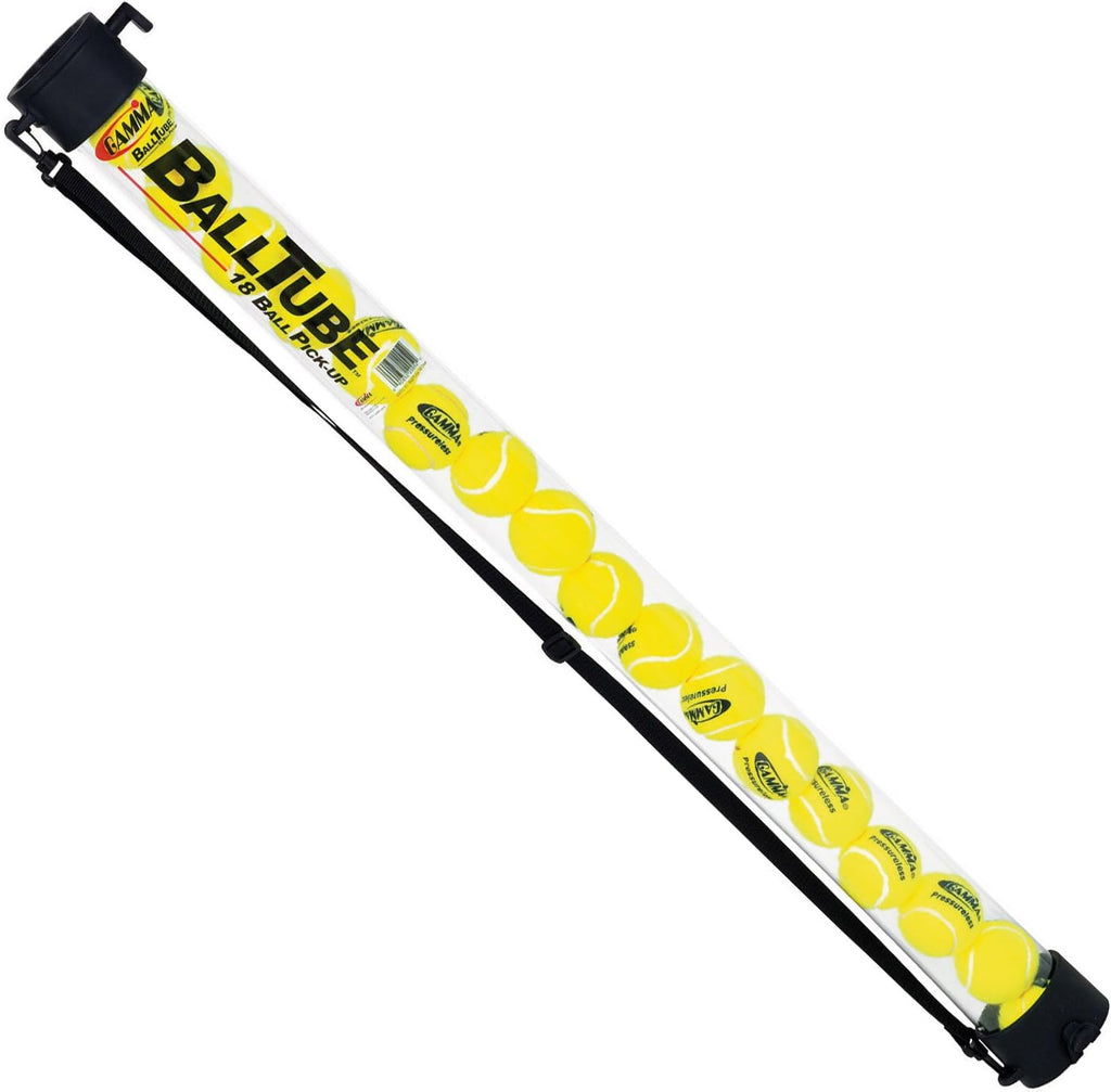 Tennis Ballhopper Balltube Holds 18 Balls with Shoulder Strap E4553