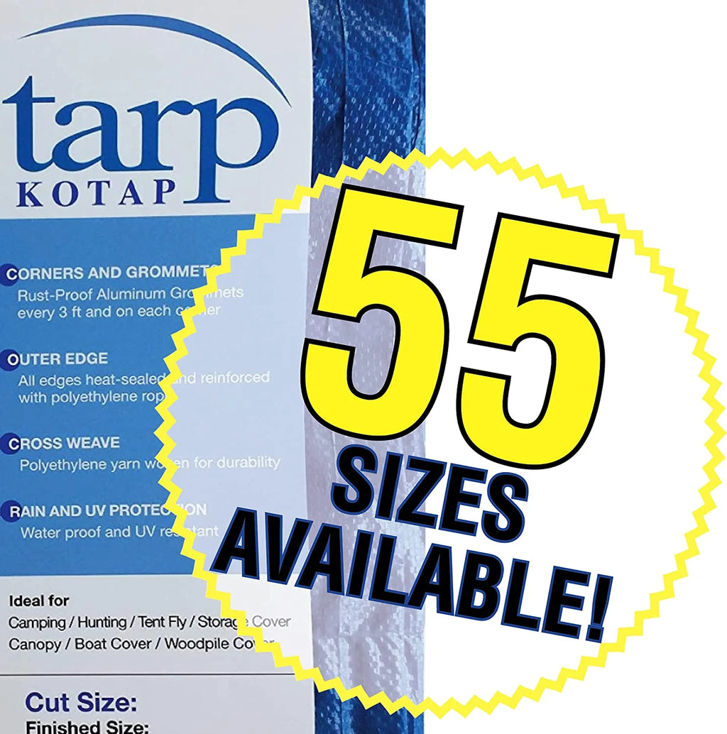 Blue Poly Tarp 12-ft x 36-ft H403161