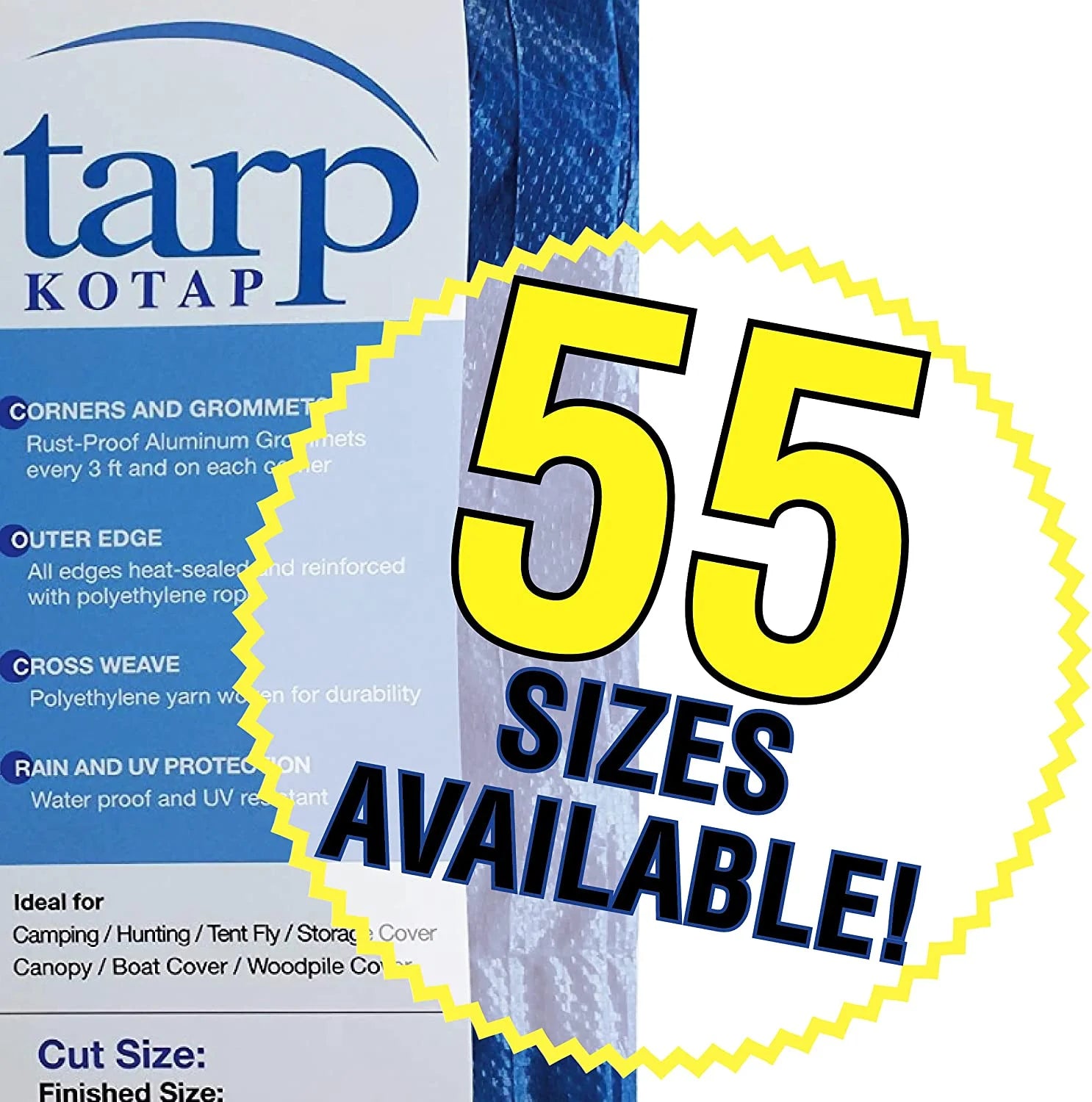 Blue Poly Tarp 12-ft x 36-ft H403161