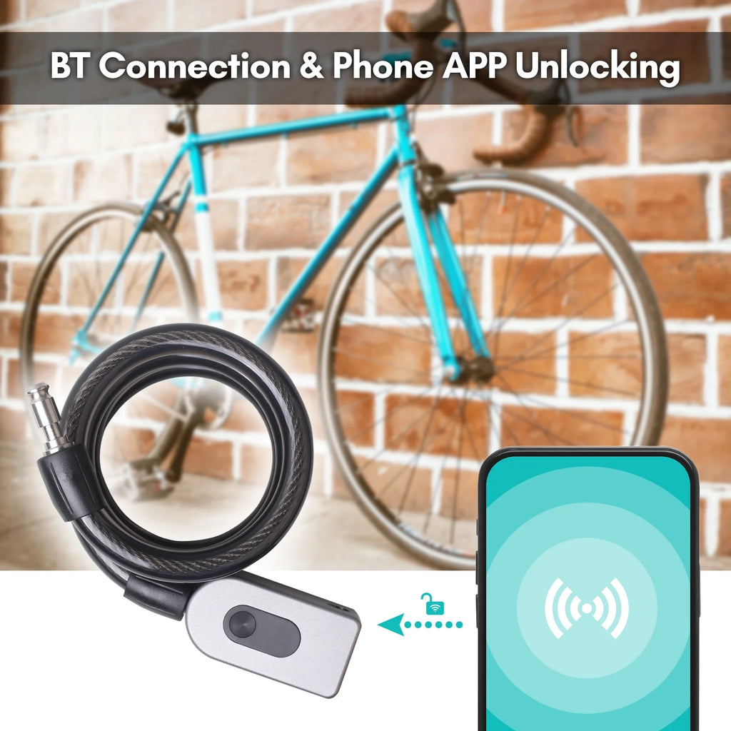 Keyless Cable Lock with Built-In Battery G72779