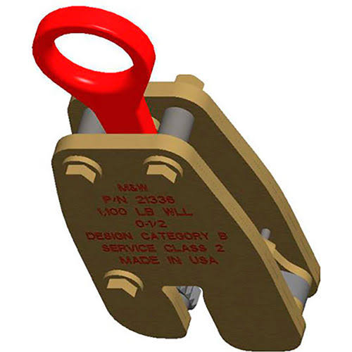 Vertical Plate Clamps Lifting Attachment 2200 lb. Capacity K95531