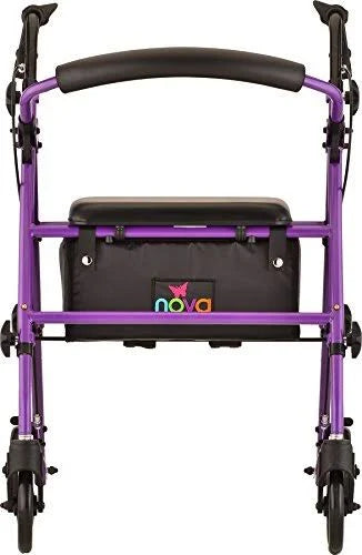 Purple Steel Rolling Walker D29353