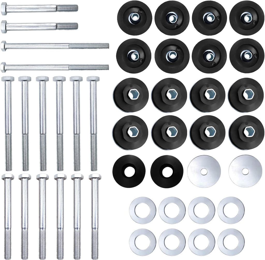 Black Polyurethane Body Mount Bushing Kit for Ford F250 F350 Super Duty 2008-2016 G2362