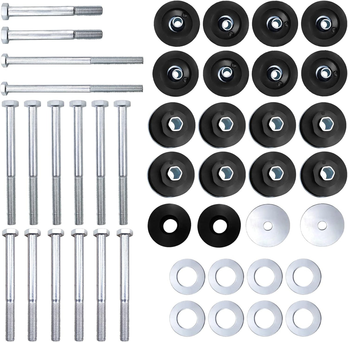 Black Polyurethane Body Mount Bushing Kit for Ford F250 F350 Super Duty 2008-2016 G2362