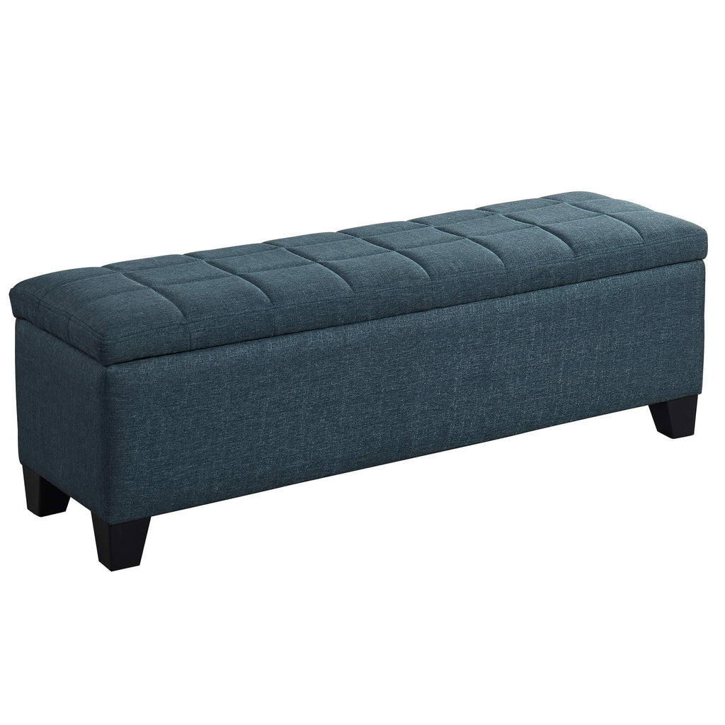 Storage Ottoman Grey Blue P944812