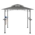 Patio BBQ Grill Gazebo Canopy with 2 Tier, Flame Retardant Cover D791